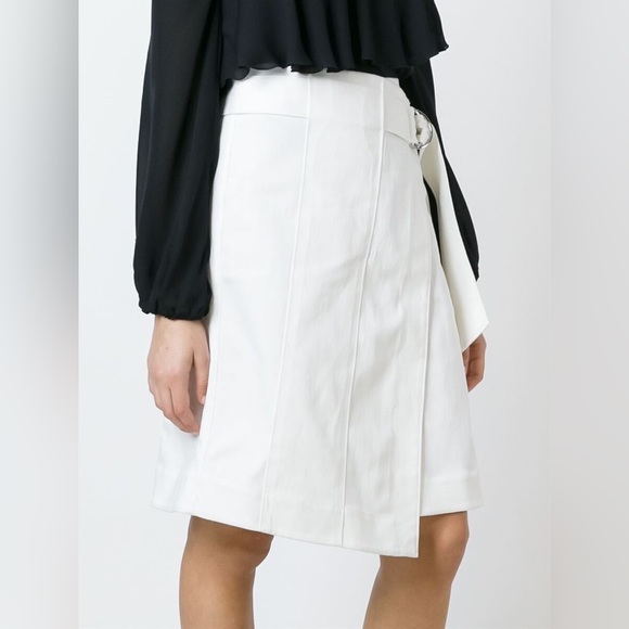 NWOT Tory Burch White Denim Skirt Denise | Sz: 6 - Picture 3 of 8